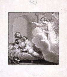 Angel appearing to Cornelius c1810-c1844. Artist: Henry Corbould