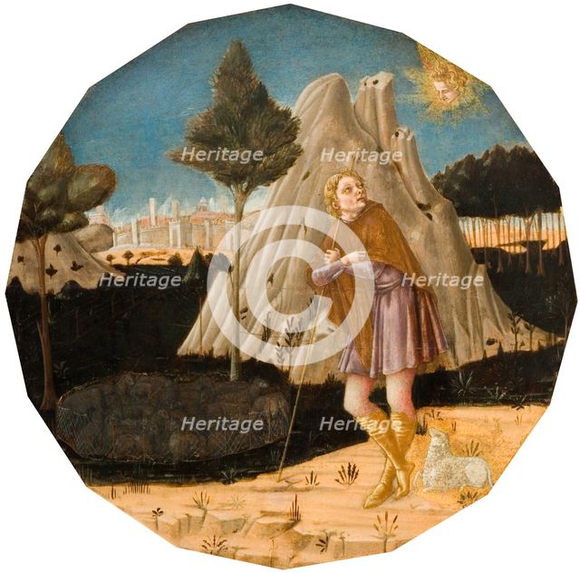 Angel Appearing to Joachim, 1500. Creator: Matteo di Giovanni.