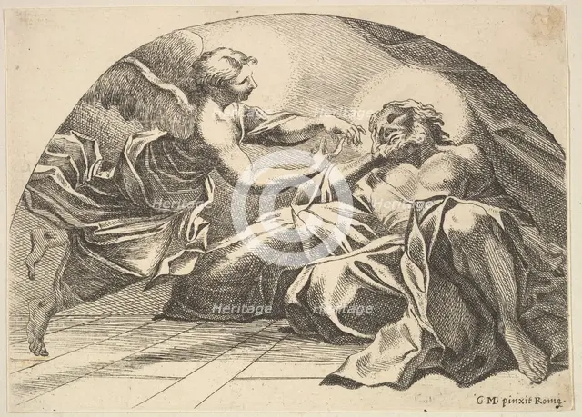 Angel appearing to Peter in Prison, 1680-1743. Creator: Robert van Audenaerde.