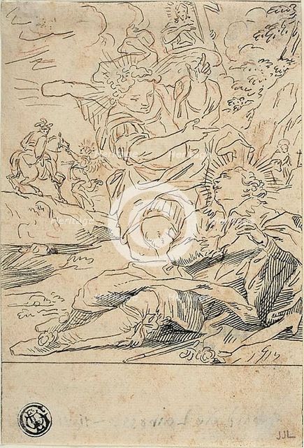 Angel Appearing to Saint, n.d. Creator: Gerard de Lairesse.