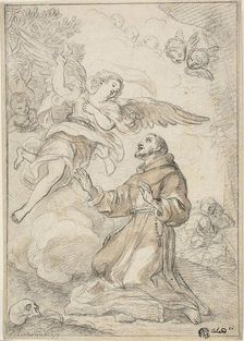 Angel Appearing to Saint Dominic, n.d. Creator: Giacinto Calandrucci