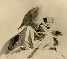 Angel c1753-1762, (1928). Artist: Giovanni Battista Tiepolo