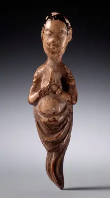 Angel Finial, 17th century. Creator: Unknown