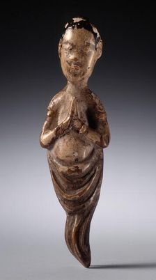 Angel Finial, 17th century. Creator: Unknown