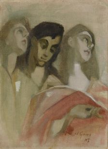 Angel Fragment, after El Greco, 1928-1929. Creator: Helene Schjerfbeck