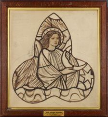 Angel Holding the Moon, 1862-3. Creator: Sir Edward Coley Burne-Jones