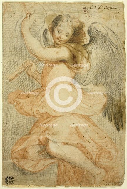 Angel Holding a Flute, 1580. Creator: Unknown.