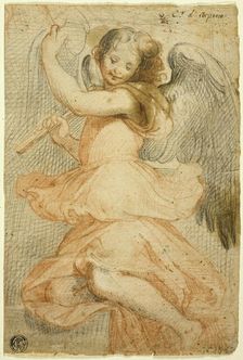 Angel Holding a Flute, 1580. Creator: Unknown