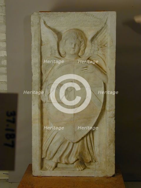 Angel Holding a Shield, between 1470 and 1480. Creator: Unknown.