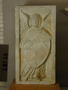 Angel Holding a Shield, between 1470 and 1480. Creator: Unknown