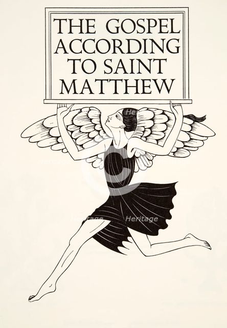 Angel of St. Matthew, 1931, (wood engraving).