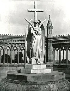Angel of the Memorial Well, Cawnpore, India, 1895. Creator: Unknown