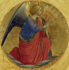 Angel of the Annunciation (From the Perugia Altarpiece), ca 1437. Creator: Angelico, Fra Giovanni, da Fiesole (ca. 1400-1455)