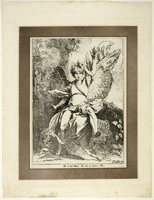 Angel of the Resurrection, from the first issue of Specimens of Polyautography, 1801, pub 1803. Creator: Benjamin West