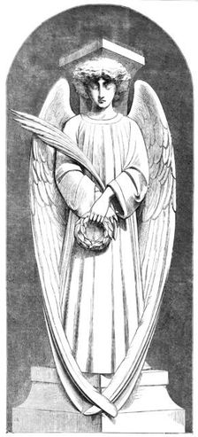 Angel of the Scutari Monument, by Marochetti, at the Crystal Palace, 1856. Creator: Unknown
