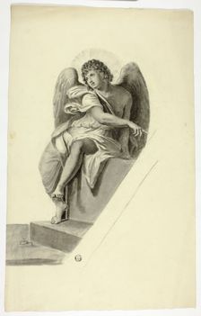 Angel Seated by Tomb, n.d. Creator: Elizabeth Murray