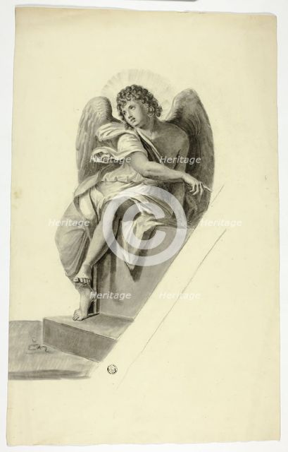 Angel Seated by Tomb, n.d. Creator: Elizabeth Murray.