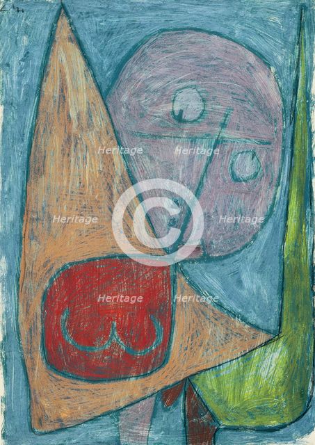 Angel, still female (Engel, noch weiblich), 1939. Artist: Klee, Paul (1879-1940)