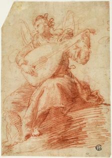 Angel Playing a Lute, n.d. Creator: Jacopo Confortini