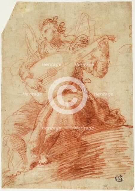 Angel Playing a Lute, n.d. Creator: Jacopo Confortini.