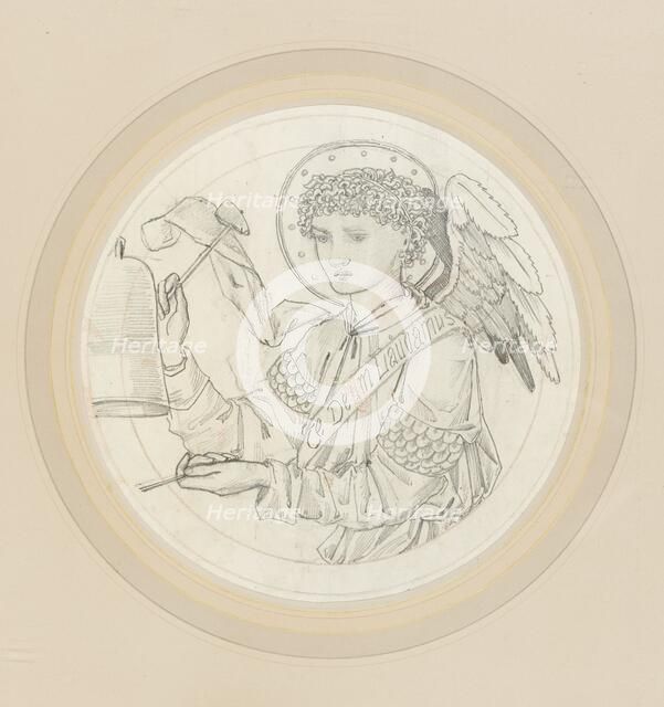 Angel playing on bells, 1865. Creator: Sir Edward Coley Burne-Jones.