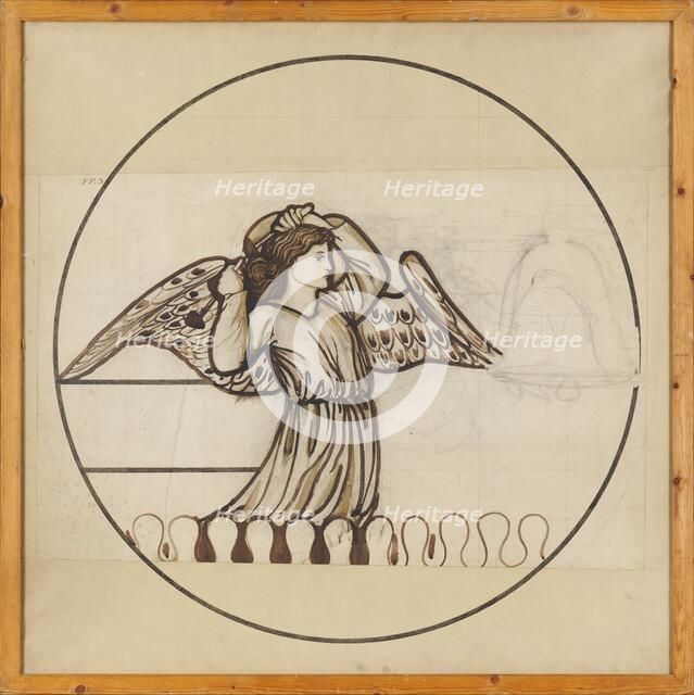 Angel playing on bells, 1862. Creator: Sir Edward Coley Burne-Jones.