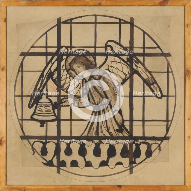 Angel playing on bells, 1862. Creator: Sir Edward Coley Burne-Jones.