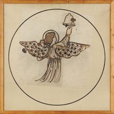 Angel playing on bells, 1862. Creator: Sir Edward Coley Burne-Jones