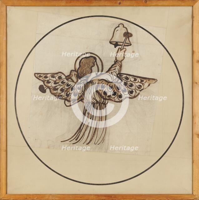 Angel playing on bells, 1862. Creator: Sir Edward Coley Burne-Jones.