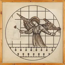 Angel playing on bells, 1862. Creator: Sir Edward Coley Burne-Jones