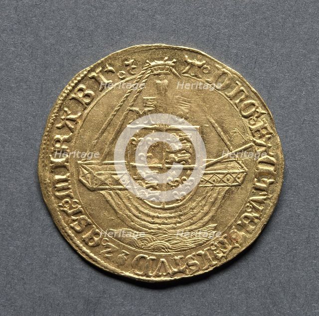 Angel (reverse), 1553-1554. Creator: Unknown.