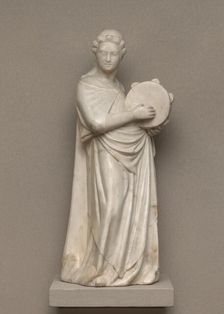 Angel with Tambourine, c. 1360. Creator: Unknown