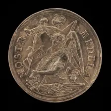 Angel with the Instruments of the Passion [reverse], 1631. Creator: Sebastian Dadler