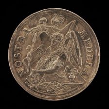 Angel with the Instruments of the Passion [reverse], 1631. Creator: Sebastian Dadler