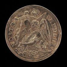 Angel with the Instruments of the Passion [reverse], 1631. Creator: Sebastian Dadler