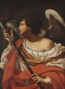 Angel with a Spear, c1627. Creator: Vouet, Simon (1590-1649)