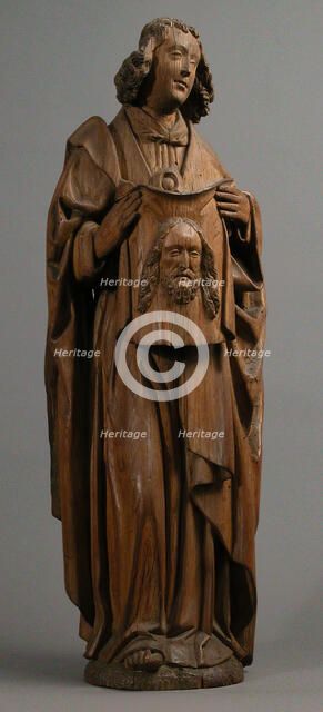 Angel with handkerchief of Saint Veronica, French, ca. 1500. Creator: Unknown.