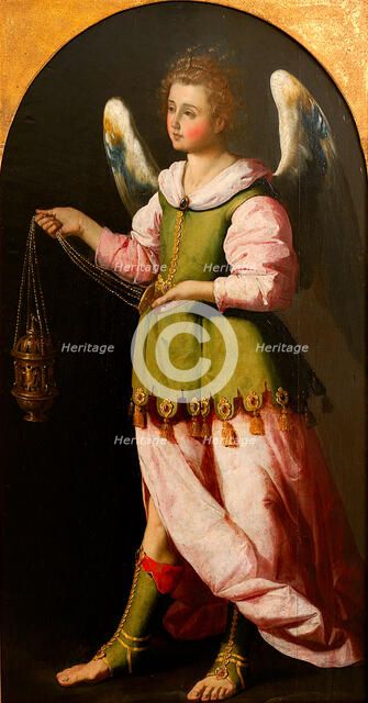 Angel with incense burner, 1637-1639. Creator: Zurbarán, Francisco, de (1598-1664).