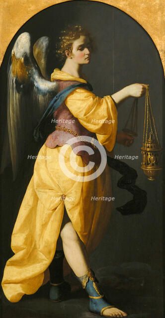 Angel with incense burner, 1637-1639. Creator: Zurbarán, Francisco, de (1598-1664).