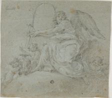 Angel with Lyre, n.d. Creator: Moncayo Pignatelly