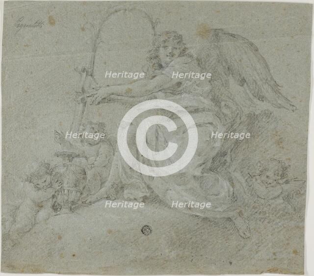 Angel with Lyre, n.d. Creator: Moncayo Pignatelly.