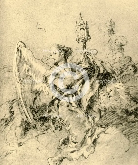 'Angel with Monstrance', 1767-1769, (1928). Artist: Giovanni Battista Tiepolo.