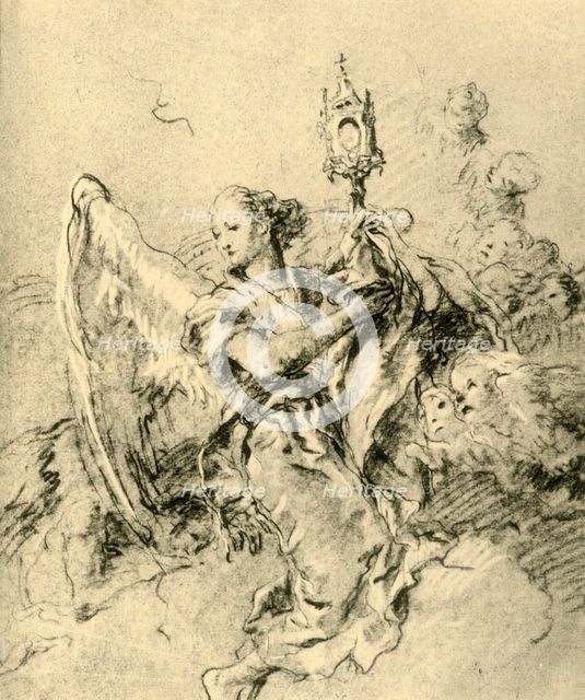 'Angel with Monstrance', 1767-1769, (1928). Artist: Giovanni Battista Tiepolo.