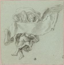 Angel with Putti Carrying Object, n.d. Creator: Sebastiano Conca