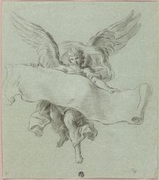 Angel with Scroll, n.d. Creator: Sebastiano Conca