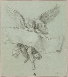 Angel with Scroll, n.d. Creator: Sebastiano Conca