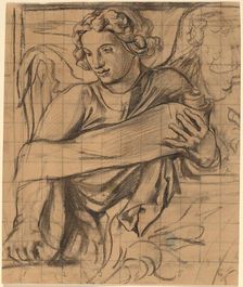 Angel - Trinity Church Mural, 1876. Creator: John La Farge