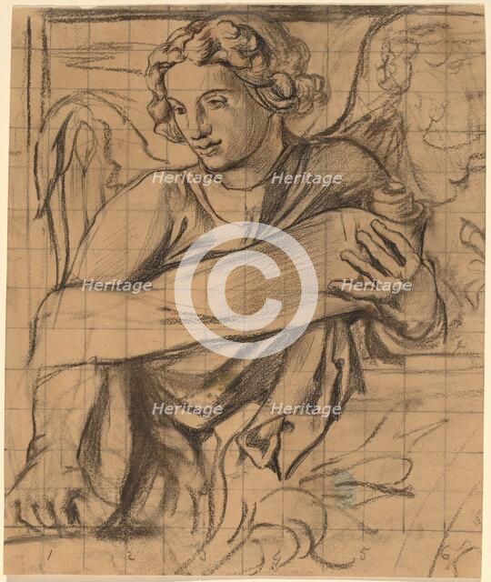 Angel - Trinity Church Mural, 1876. Creator: John La Farge.