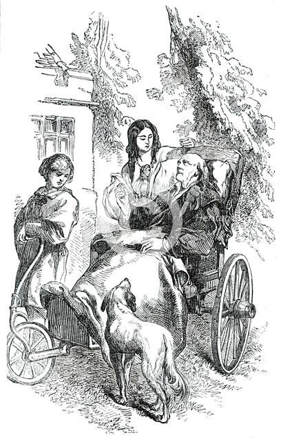 Angel Visits. A Lyric for the New Year, by Charles MacKay, 1850. Creator: Unknown.