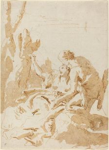 Angelica and Medoro, 1740/1745. Creator: Giovanni Battista Tiepolo